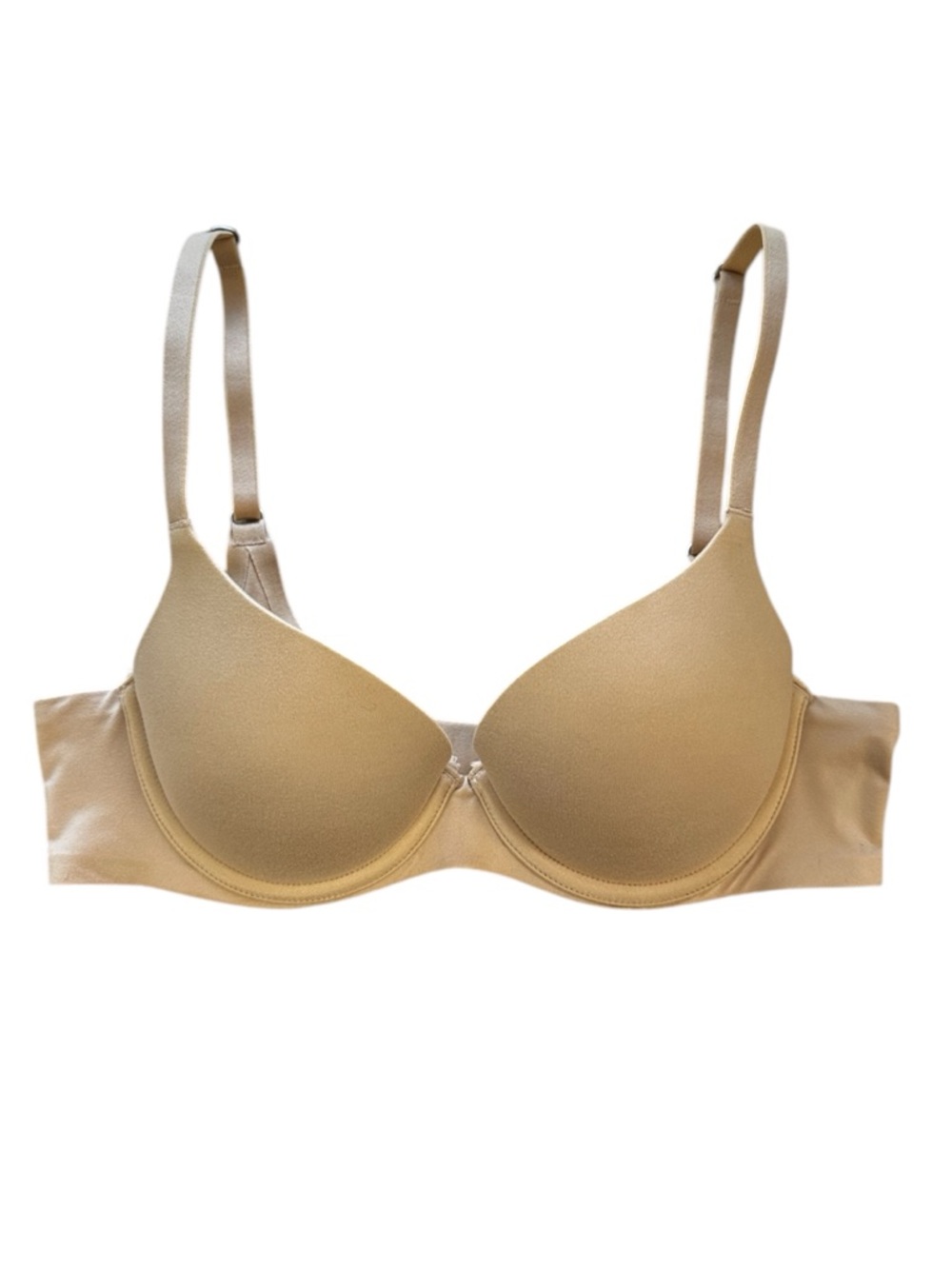 Aerie Bra Sunnie Demi Size 32B Nude Underwire Push-up